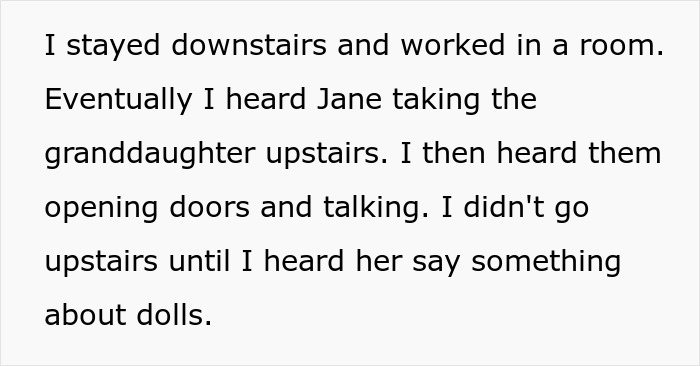 Woman Catches Guest Sneaking Into Her Room, Stops Her Just Before Her Kid Opens Her Collector Doll