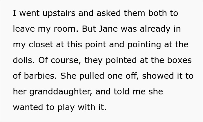 Woman Catches Guest Sneaking Into Her Room, Stops Her Just Before Her Kid Opens Her Collector Doll