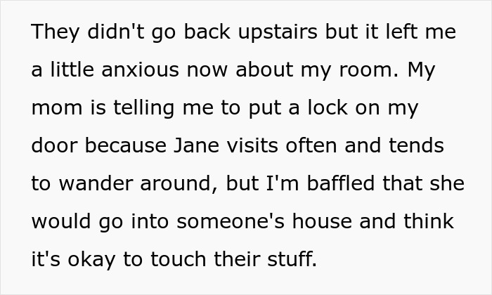 Woman Catches Guest Sneaking Into Her Room, Stops Her Just Before Her Kid Opens Her Collector Doll