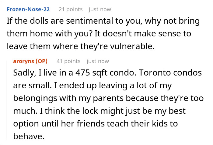 Woman Catches Guest Sneaking Into Her Room, Stops Her Just Before Her Kid Opens Her Collector Doll