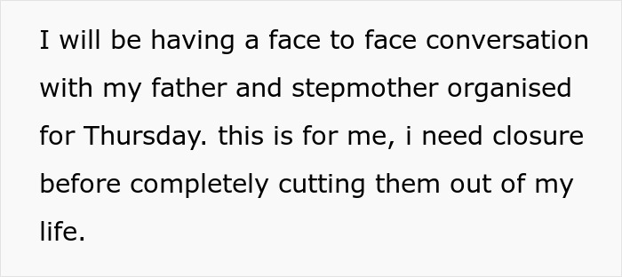 Woman Disowned After Stepsister Lied About Her, Years Later Dad Demands She Forgive And Move On