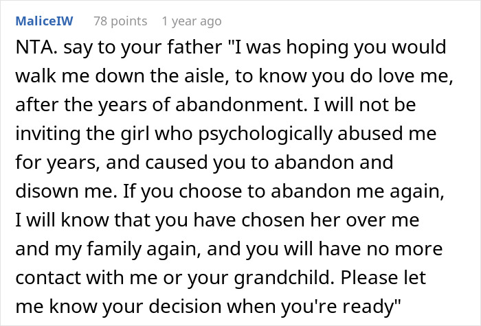 Woman Disowned After Stepsister Lied About Her, Years Later Dad Demands She Forgive And Move On