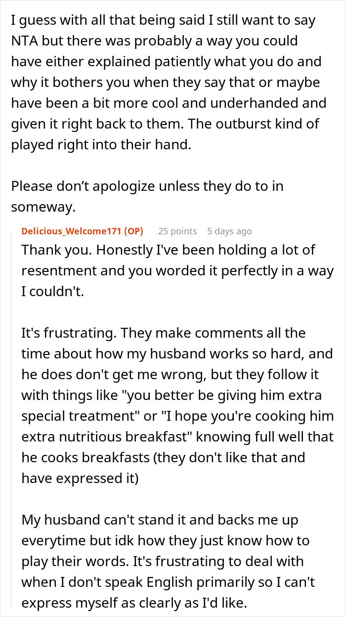 “AITA For Telling My In-Laws To Get A Job?”