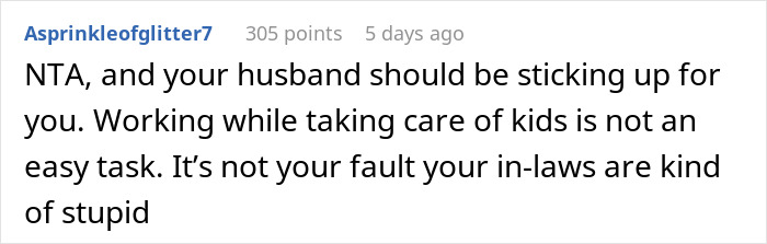 “AITA For Telling My In-Laws To Get A Job?”