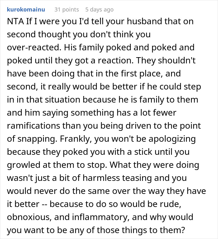 “AITA For Telling My In-Laws To Get A Job?”