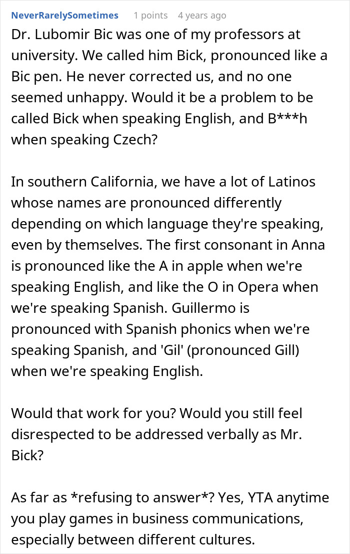 European Man Baffled After American Coworkers Refuse To Call Him By His ‘Offensive’ Last Name
