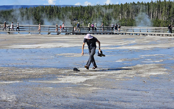 &#8220;And These People Reproduce&#8221;: Guy Violates Yellowstone Trespassing Rules, Netizens Respond Wittily