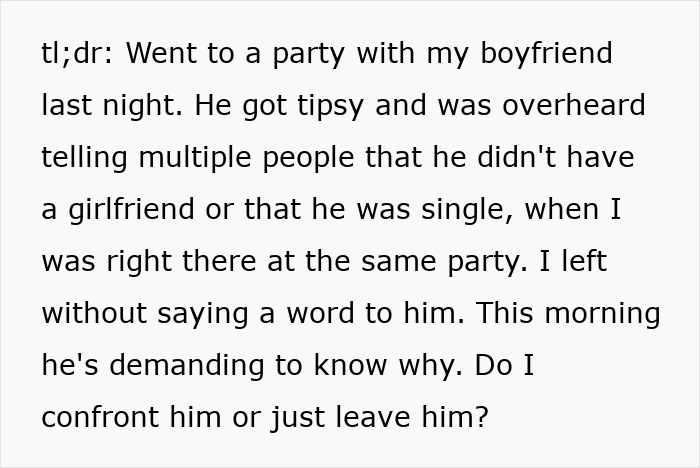 Guy Pretends To Be Single At A Party, Makes Up Dumb Excuses When GF Confronts Him