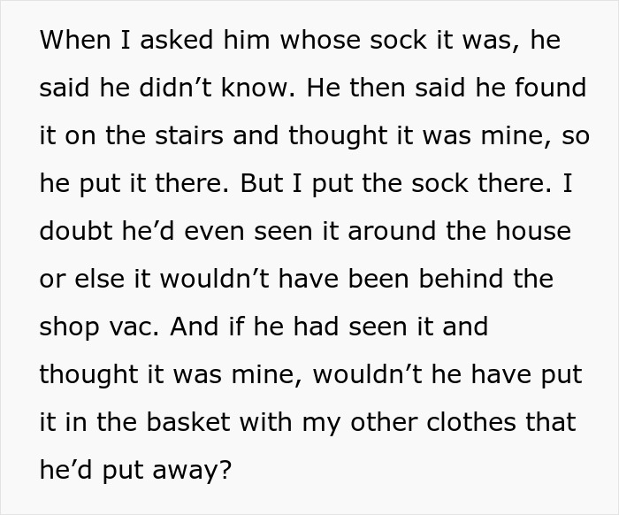 Woman Finds Mysterious Sock At Home, But It’s Her Boyfriend’s Reaction That Shocks Her