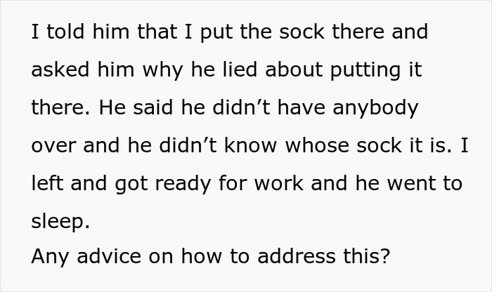 Woman Finds Mysterious Sock At Home, But It’s Her Boyfriend’s Reaction That Shocks Her