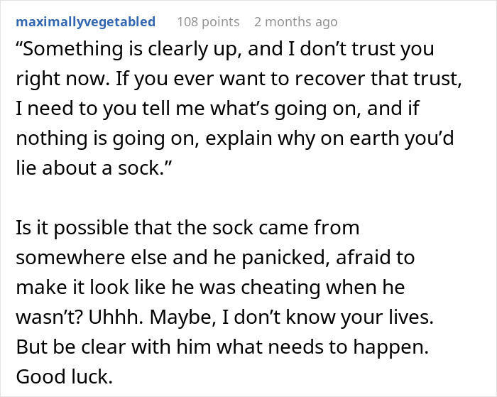 Woman Finds Mysterious Sock At Home, But It’s Her Boyfriend’s Reaction That Shocks Her
