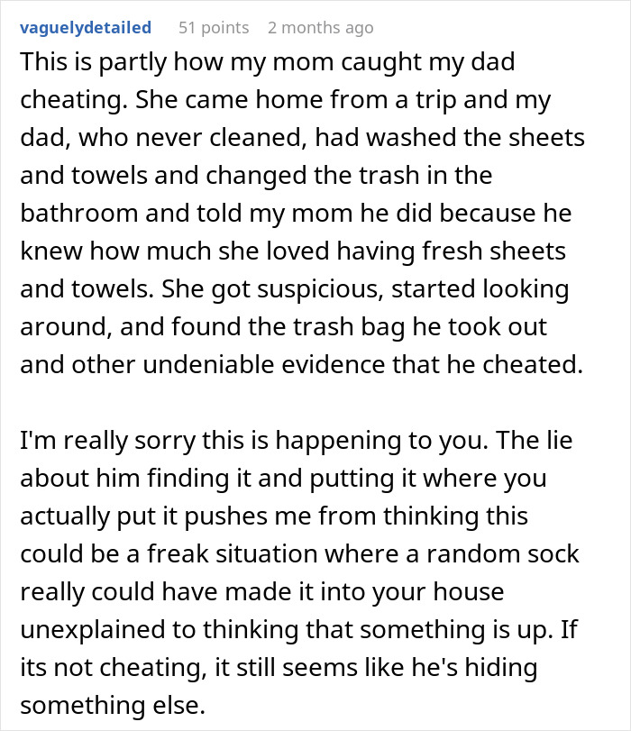 Woman Finds Mysterious Sock At Home, But It’s Her Boyfriend’s Reaction That Shocks Her