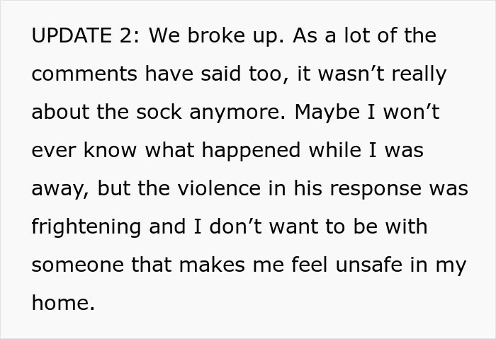 Woman Finds Mysterious Sock At Home, But It’s Her Boyfriend’s Reaction That Shocks Her