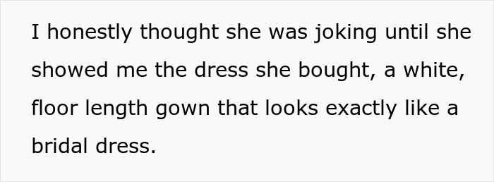 Bride&#8217;s Mom Threatens To Skip The Wedding If Bride Refuses To Let Her Wear White Gown To The Event