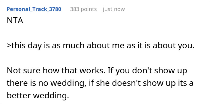 Bride&#8217;s Mom Threatens To Skip The Wedding If Bride Refuses To Let Her Wear White Gown To The Event