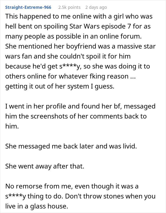 Guy Thinks Dropping Spoilers Is A Hobby, Shuts Up After One Of His Victim Spoils Him Right Back