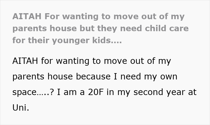 &#8220;Why Is This My Responsibility?&#8221;: 20YO Has Had Enough Of Taking Care Of Half-Siblings, Moves Out