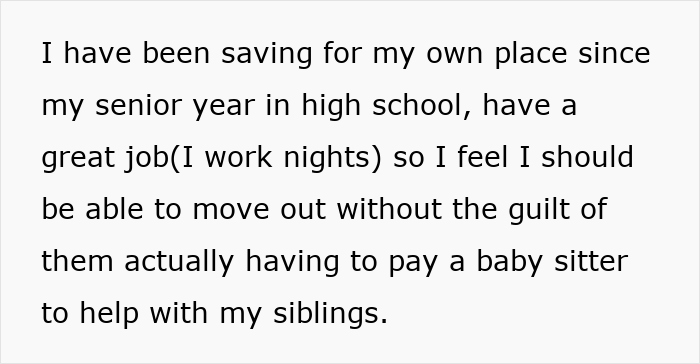&#8220;Why Is This My Responsibility?&#8221;: 20YO Has Had Enough Of Taking Care Of Half-Siblings, Moves Out