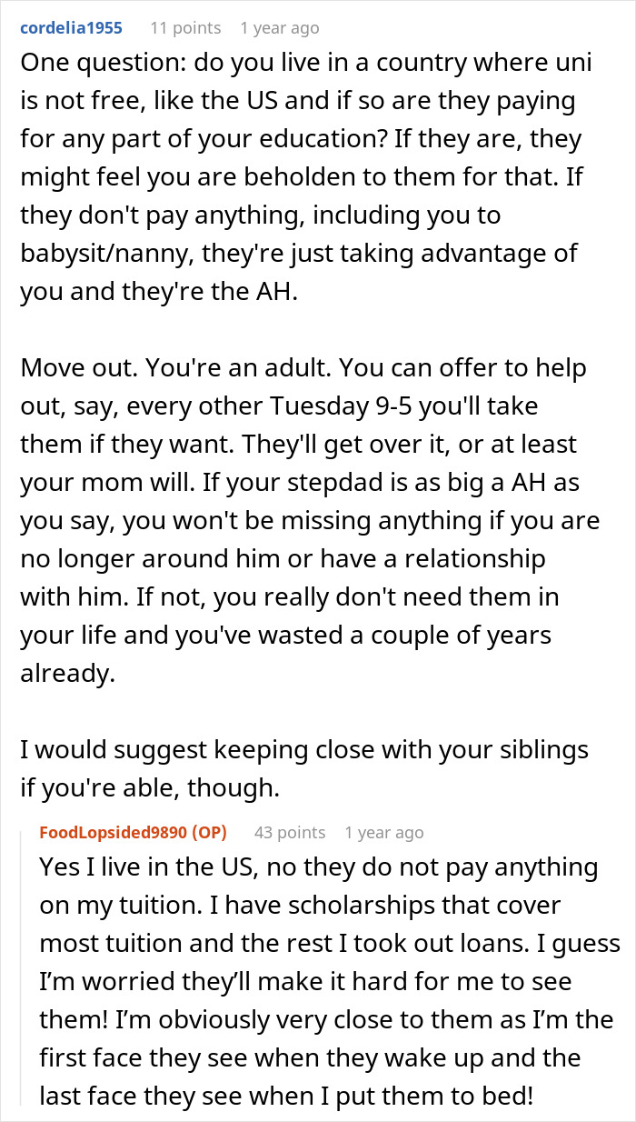 &#8220;Why Is This My Responsibility?&#8221;: 20YO Has Had Enough Of Taking Care Of Half-Siblings, Moves Out