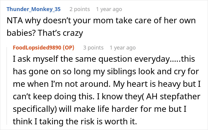 &#8220;Why Is This My Responsibility?&#8221;: 20YO Has Had Enough Of Taking Care Of Half-Siblings, Moves Out