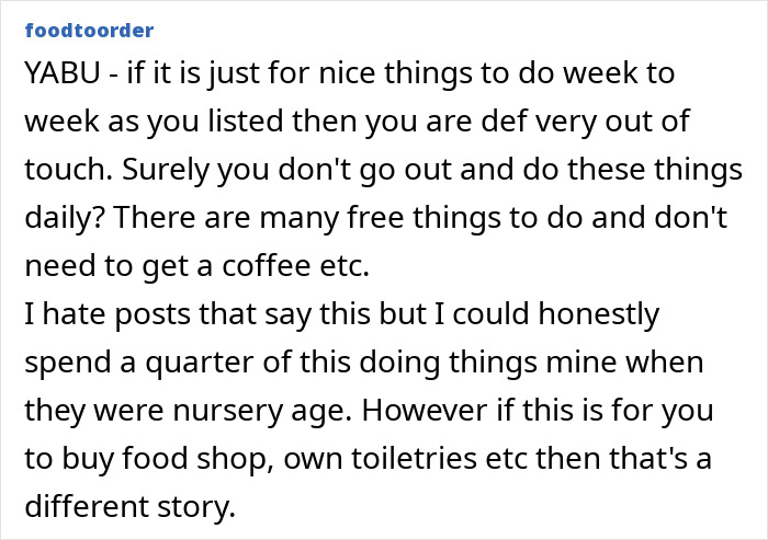 Woman On A 12-Month Hiatus From Work, Expects More Money Than The £150/Week That Husband Gives