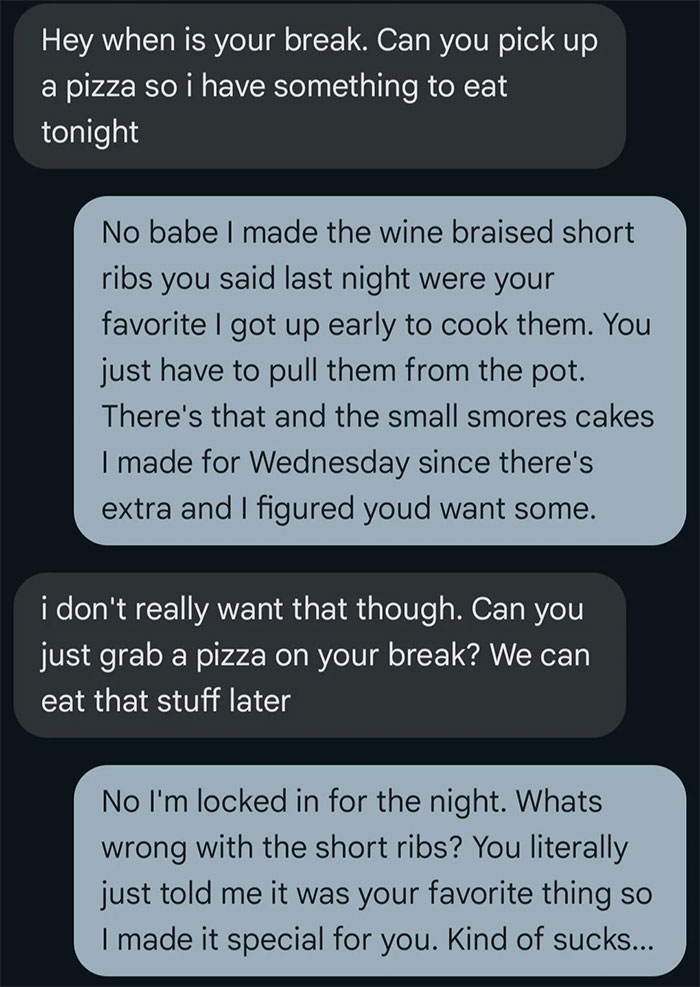 Man Cooks Food For GF But She Throws It Away, He Has Enough And Dumps Her