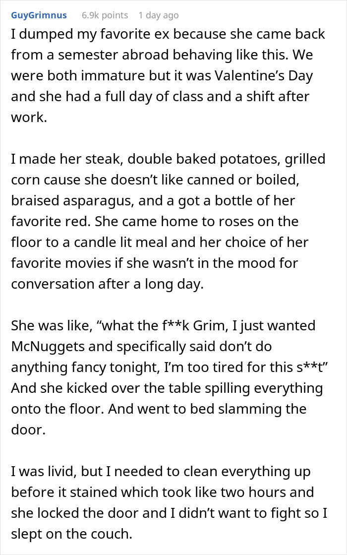 Man Cooks Food For GF But She Throws It Away, He Has Enough And Dumps Her