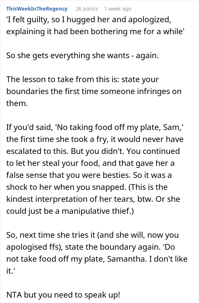 Woman Reaches Breaking Point After Coworker Grabs Food From Her Birthday Brunch Plate