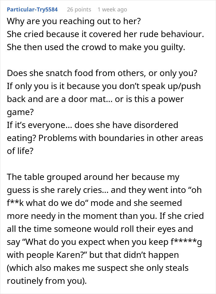 Woman Reaches Breaking Point After Coworker Grabs Food From Her Birthday Brunch Plate