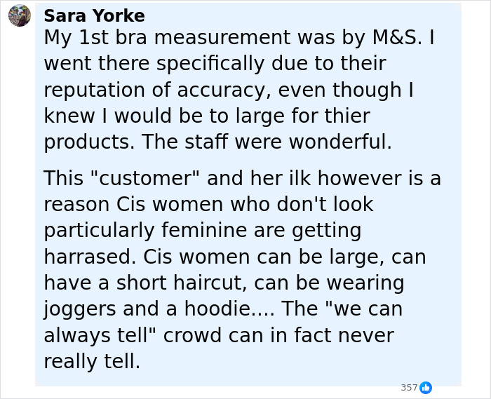 &#8220;Karen&#8221; Gets Mad Alleged Trans Employee Offered To Help Her Daughter, 14, Shop For Bra