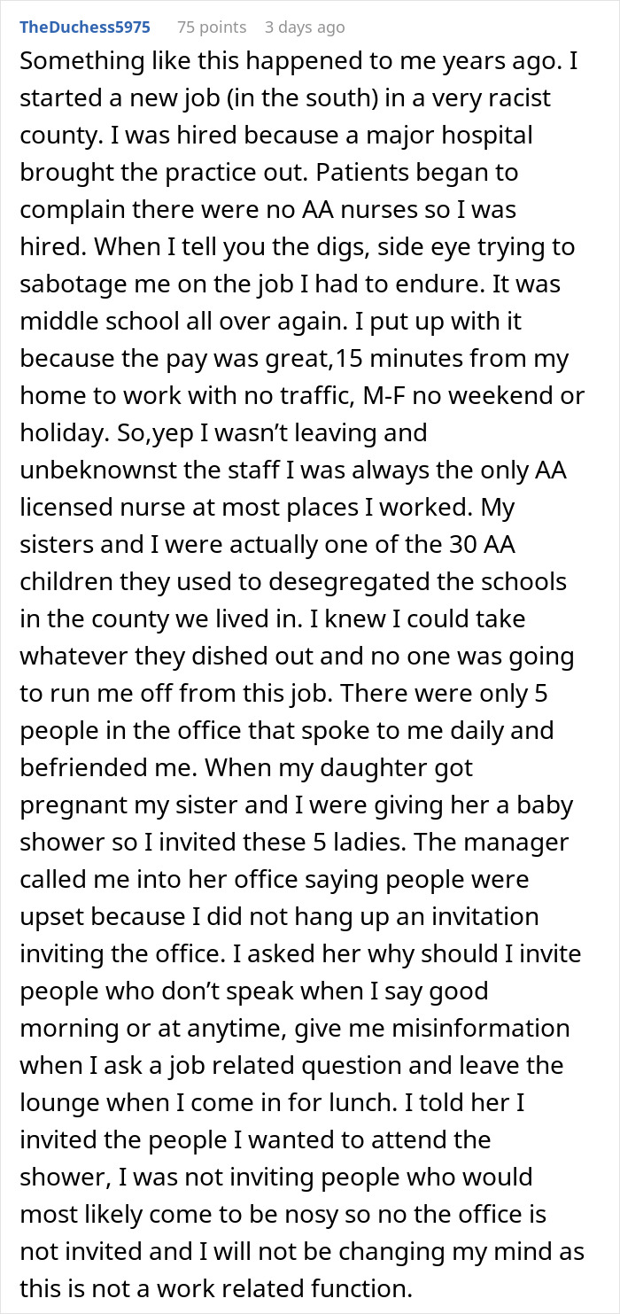 Person Flabbergasted By Coworker Who Goes To HR After Not Getting An Invitation To Their Wedding