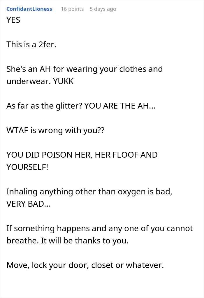 Roommate Steals Woman&#8217;s Stuff, So She Turns The Apartment Into A Sparkly Trap