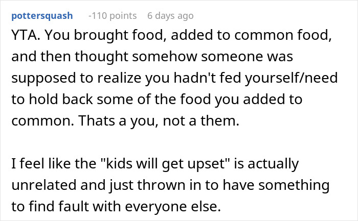 Woman With Dietary Needs Brings Food, In-Laws Eat It All, Call Her Names