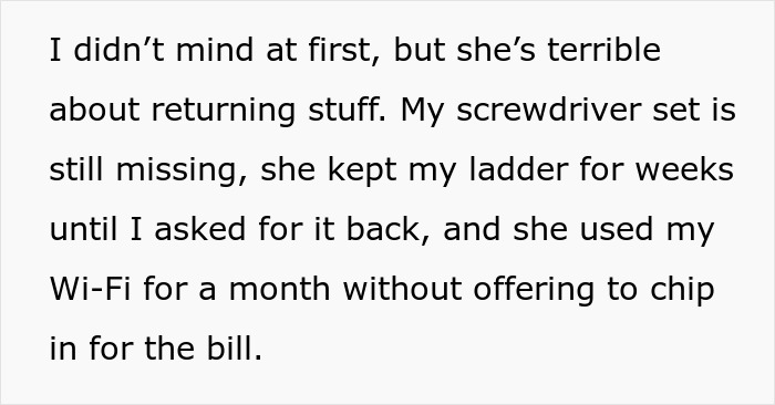 Lady Borrows Everything But The Kitchen Sink, Expects Neighbor To Cover Her $85 Grocery Bill Too