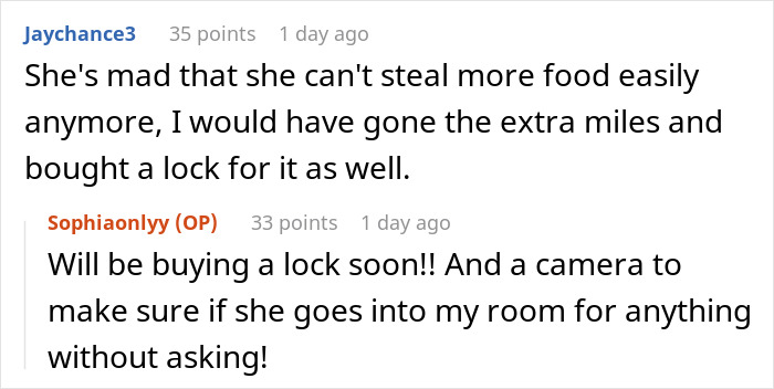 Woman Loses Homemade Pasta To Friend’s Sticky Fingers, Gets A Mini Fridge To Keep Goodies Safe