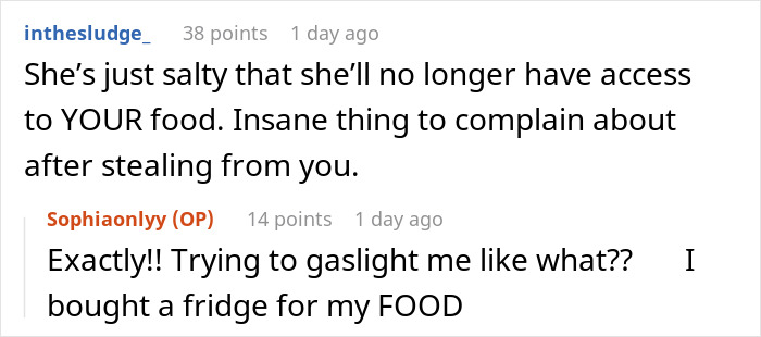 Woman Loses Homemade Pasta To Friend’s Sticky Fingers, Gets A Mini Fridge To Keep Goodies Safe