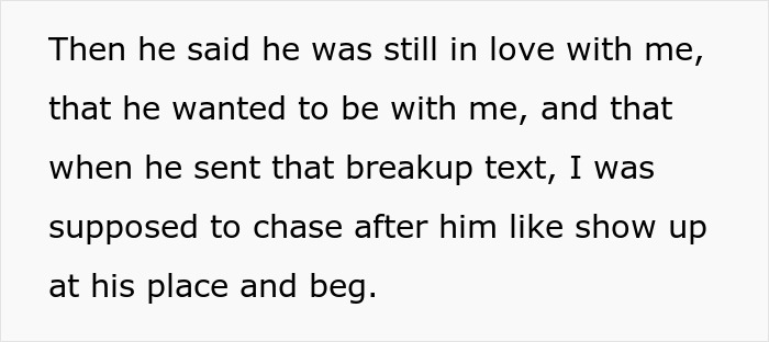 BF Breaks Up Without Warning, Blocks Contact, Then Claims He Was Waiting For Her To Fight For Him