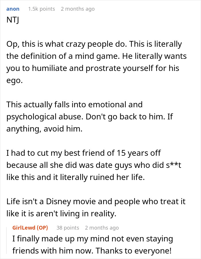 BF Breaks Up Without Warning, Blocks Contact, Then Claims He Was Waiting For Her To Fight For Him