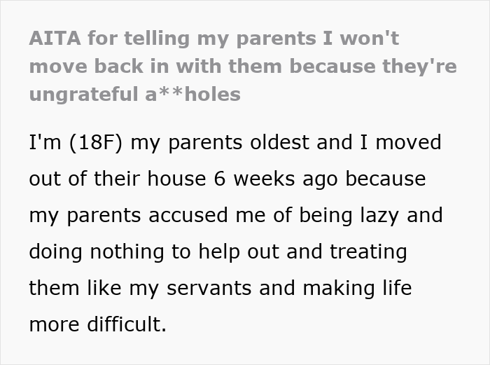 Parents Complain They Are Being Treated As Servants By 18YO, House Falls Apart When She Moves Out