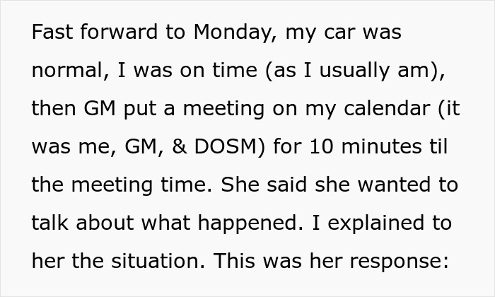 Employee Misses Work Due To Flat Tire, GM Goes Out Of Their Way To Check &#8220;The Truth&#8221;