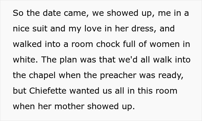 Bride Outsmarts Her Attention-Seeking Mom Who Wears A White Dress By Picking Red For Her Gown