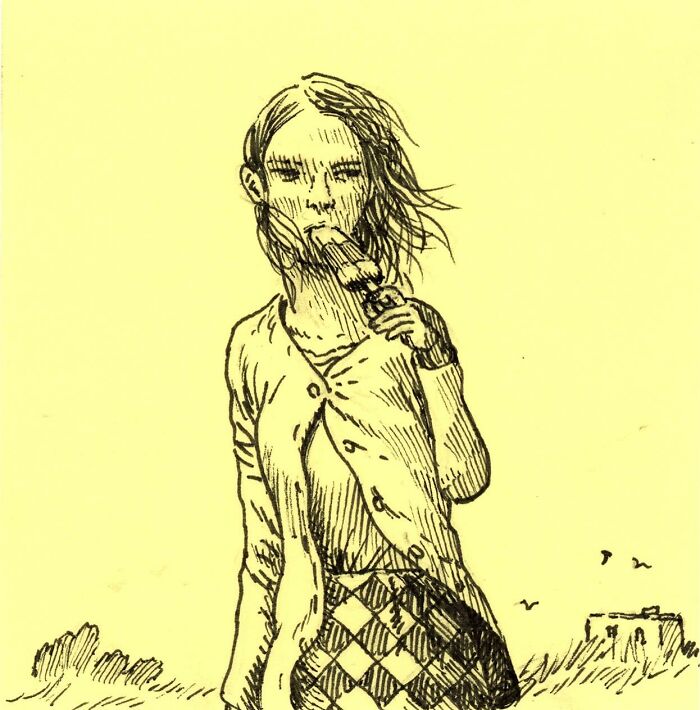 35 Post-It Note Drawings That Are Way Too Good For An Office Desk