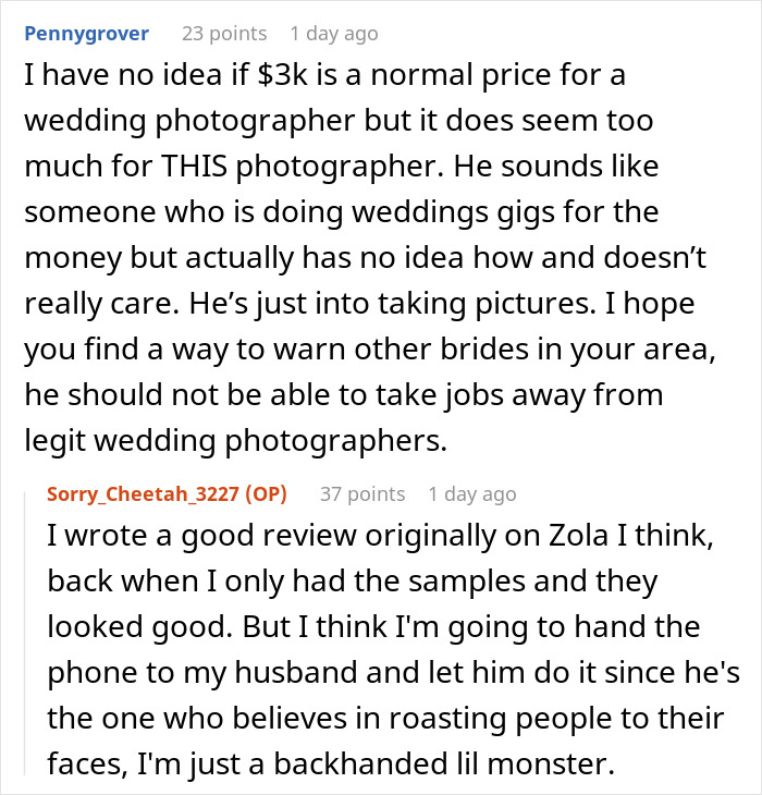 Wedding Photographer Charges $3K, Delivers Shots That Leave The Internet In Disbelief