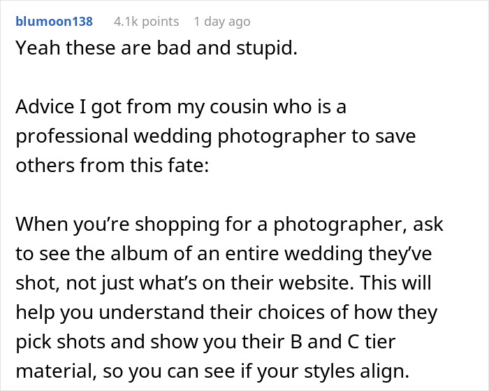 Wedding Photographer Charges $3K, Delivers Shots That Leave The Internet In Disbelief