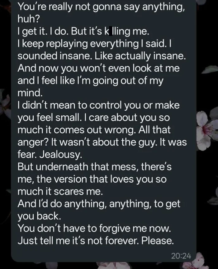 Jealous BF Berates GF For Being Nice To A Stranger, She Dumps Him And His Apologies Don’t Work
