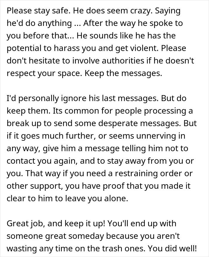 Jealous BF Berates GF For Being Nice To A Stranger, She Dumps Him And His Apologies Don’t Work