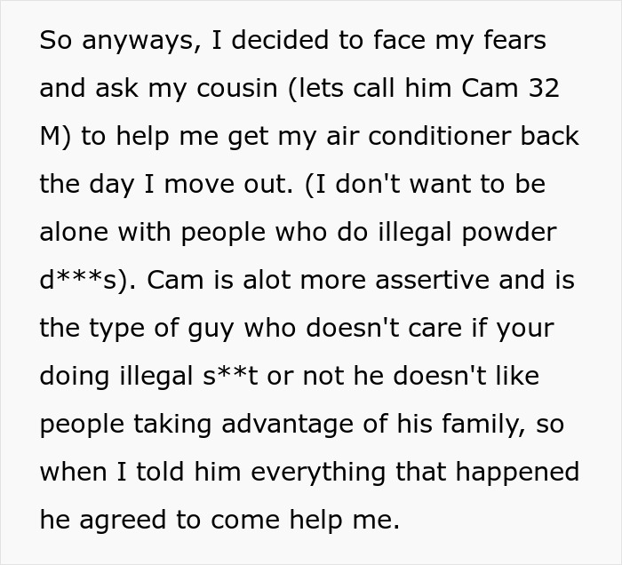 “Slammed The Door”: Roommates Refuse To Give Back AC, Get Busted For Illegal Activities
