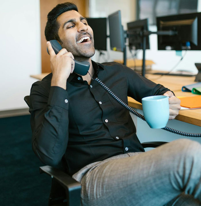This Man Got Fed Up With Wrong Number Calls, Started To Act Like A Receptionist, Causing Chaos