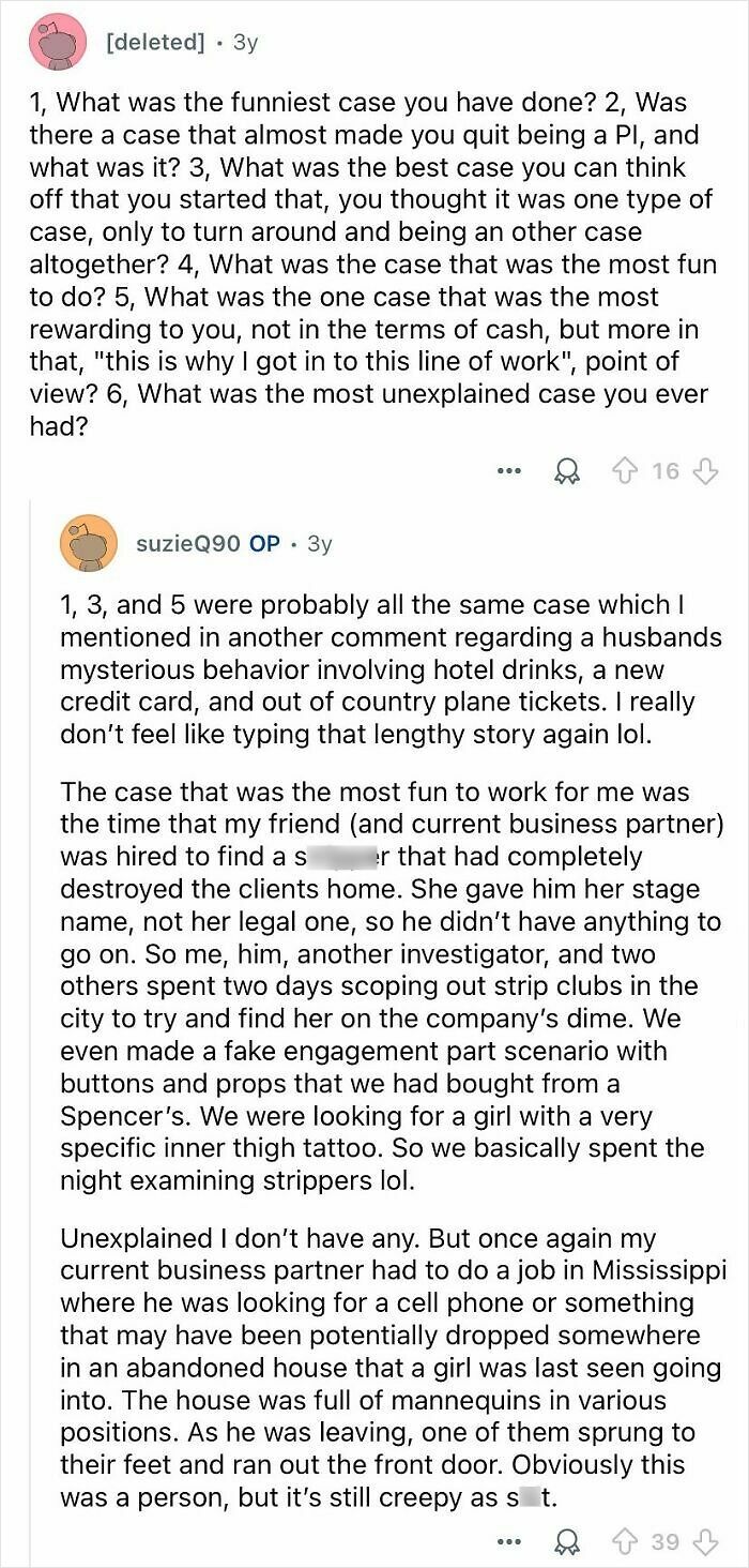 77 Answers From Private Investigators That Give A Real Glimpse Into Their Profession