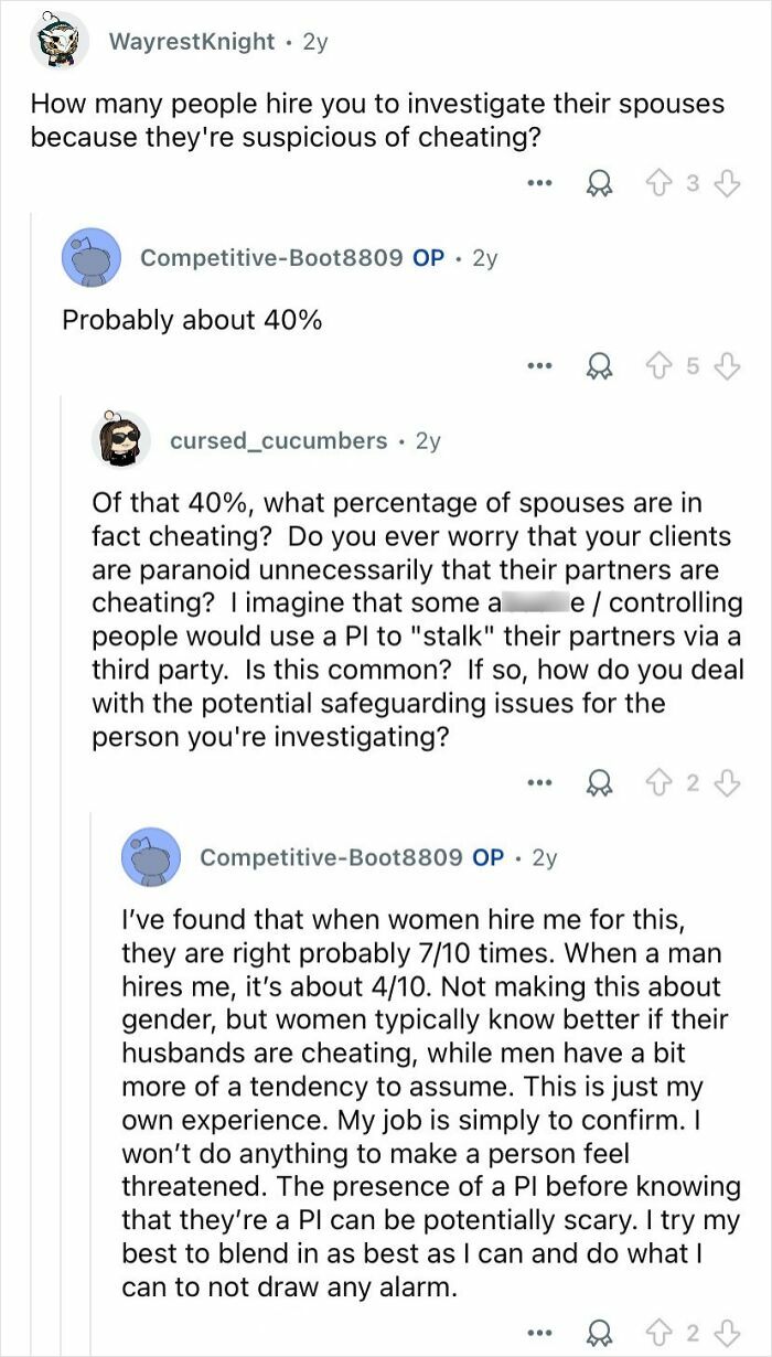 77 Answers From Private Investigators That Give A Real Glimpse Into Their Profession
